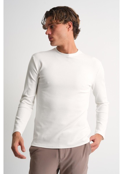 Alexandergardı Bisiklet Yaka Dar Kesim Uzun Kollu Erkek T-Shirt modelleri