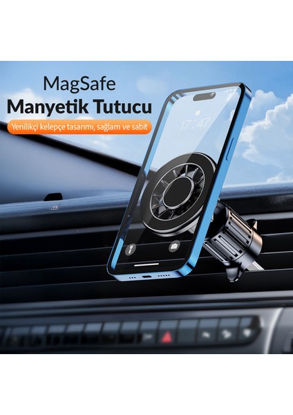 Magsafe Uyumlu Manyetik Araç Içi Telefon Tutucu
