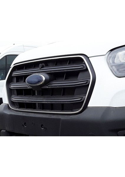 Ford Transit 2019 ve Üzeri Krom Ön Panjur Çerçevesi 4 Parça P.çelik