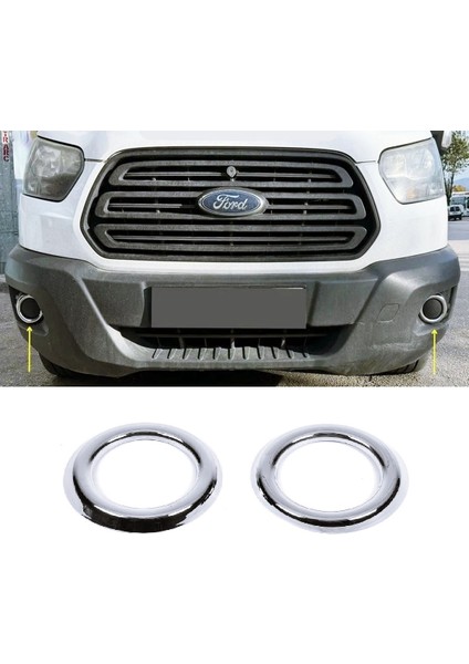 Ford Transit 2014-2019 Arası Krom Sis Çerçeve 2 Parça P.çelik