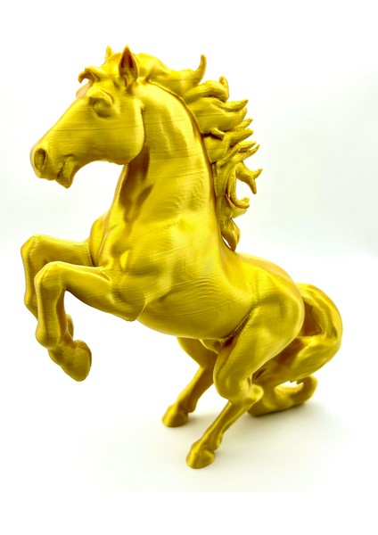 Altın Şahlanan At Biblosu (17 cm )