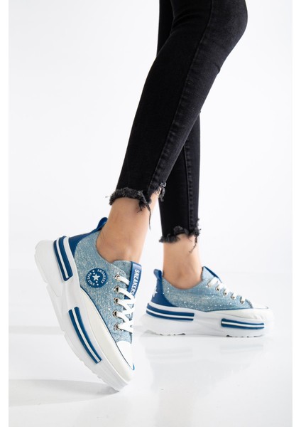 Suins Berly Model Kadın Taş Detaylı Kot Spor Ayakkabı Sneaker fiyatları