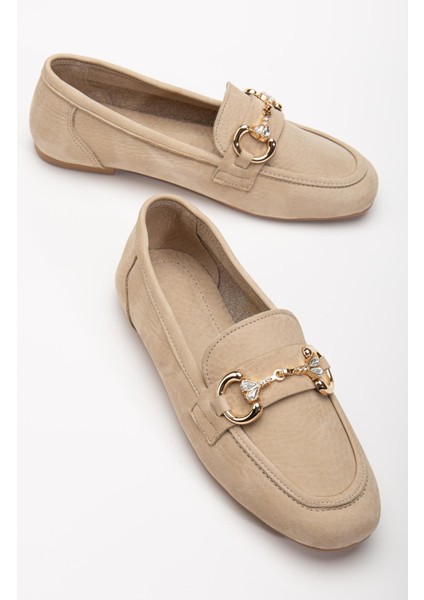 Suins Rody Hakiki Deri Taş Detaylı Kadın Babet Ayakkabı modelleri