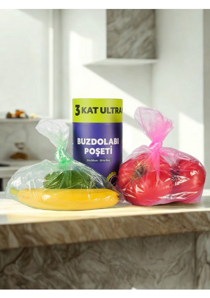 Renkli Premium Buzdolabı Poşeti