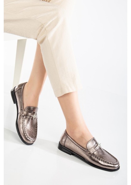 Suins Asral Taş Detaylı Kadın Babet Ayakkabı