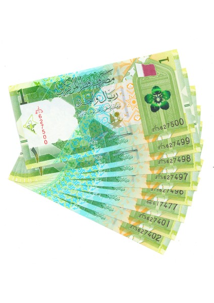 Katar 1 Riyal ''8 Adet'' Çil Yabancı Kağıt Para KOLEKSİYON/200