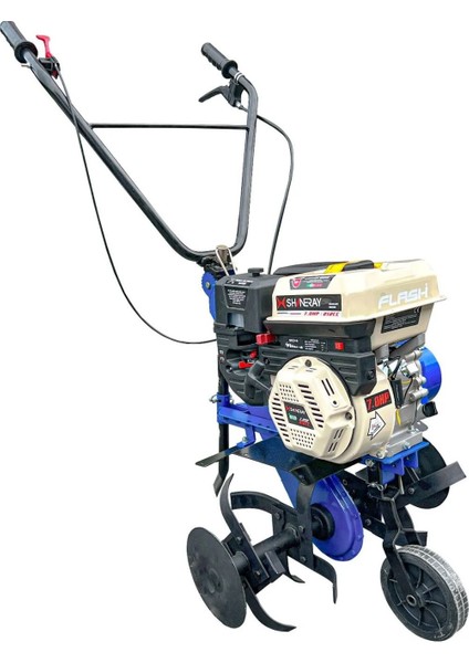 Flash 100 Benzinli Çapa Makinası 7 Hp Shıneray Yeni Nesil Motor 1 Ileri Vites 40-60 cm Çapa Genişli