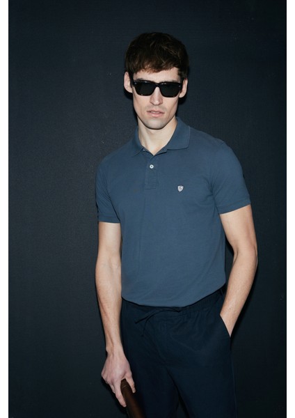 Laon Smart Erkek Polo Tişört Siyah