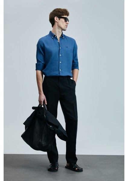 Pitaya Erkek Basic Gömlek Comfort Slim Fit Siyah indirimleri