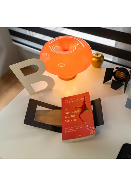 Endüstriyel Yaşam Kitap Desteği - Kitap Okuma Standı - Kitap Ayracı - Ayraç - Ceviz indirimleri
