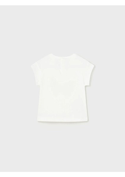 Kız Bebek Kelebek Detaylı Kısa Kollu Tshirt fiyatları