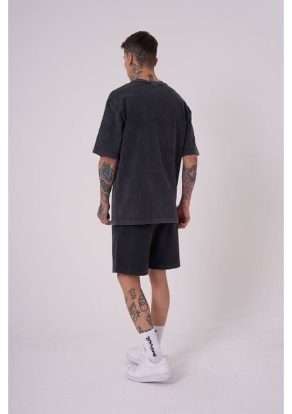 0 Yaka Washıng Luxury Relaxed Erkek T-Shirt fırsatları