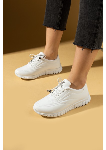 Bağcıklı Rahat Taban Kadın Sneaker 59-685-25