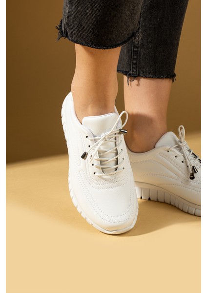 Bağcıklı Rahat Taban Kadın Sneaker 59-685-25 fiyatları