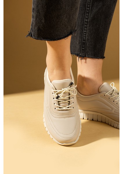 Bağcıklı Rahat Taban Kadın Sneaker 59-685-25 fiyatları