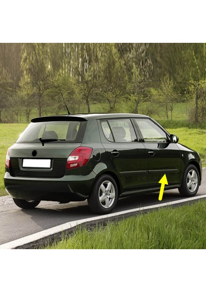 Skoda Fabia 2 2007-2010 Sağ Ön Kapı Çıtası Düz 5J0853516