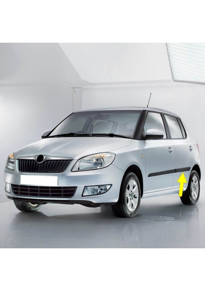 Skoda Fabia 2011-2014 Sol Arka Kapı Çıtası Düz 5J6853753