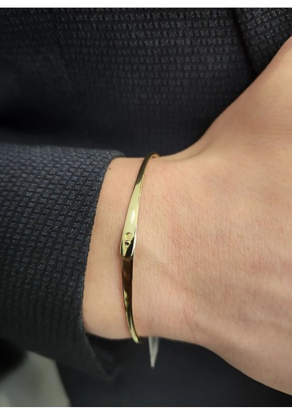 Lades Kelepçe Bileklik Modern 925 Ayar Gümüş Bileklik