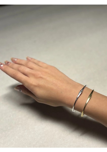 Lades Kelepçe Bileklik Modern 925 Ayar Gümüş Bileklik modelleri