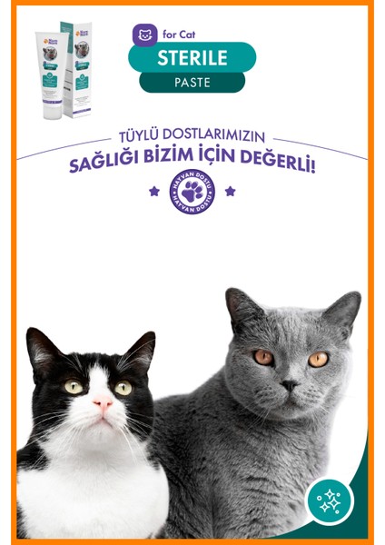 Sterile Paste 100 gr – Kısırlaştırılmış Kedilere Uygun Vitamin Destekli Macun