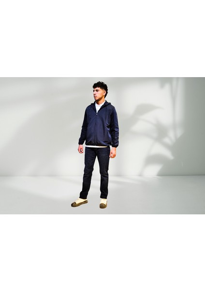 Erkek Kapüşonlu Fermuar Kapamalı Rüzgarlık 257229003