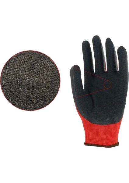 E-45 Lateks Kaplamalı Tırtıklı İş Eldiveni Yüksek Kavrama Dayanıklı ve Konforlu Kullanım fiyatları