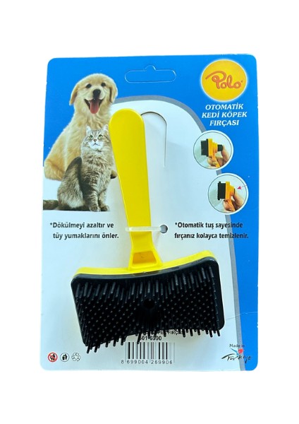 Otomatik Kedi Köpek Fırçası Basmalı