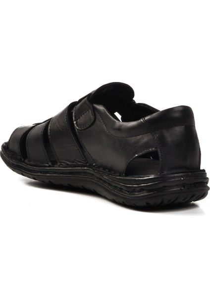 Siyah Cırtlı Erkek Sandalet 476424 M fırsatları