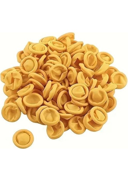 Lateks Parmak Ucu Eldiven Sarı 100 Adet modelleri