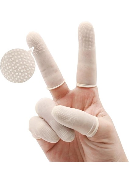 Anti-Statik Lateks Parmak Ucu Eldiven Beyaz 100 Adet fiyatları