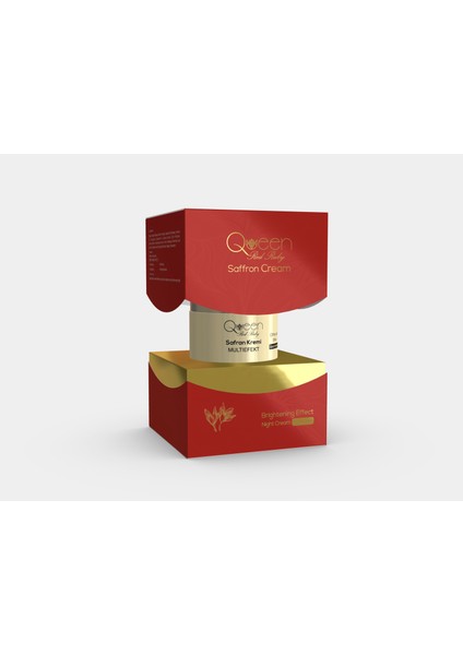 Queen Red Ruby Yenileyici Safranlı Gece Kremi 50ML