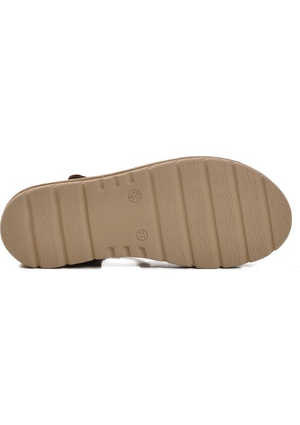 Taba Cırtlı Kadın Sandalet 492127 Z