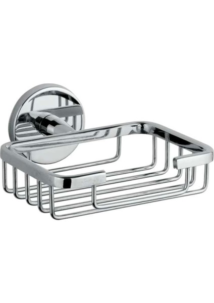 A.1122.K Rozetli Kare Tel Sabunluk – Krom