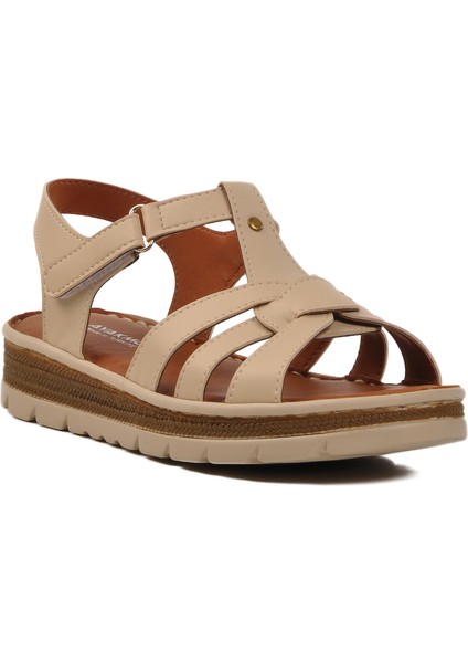 Bej Cırtlı Kadın Sandalet 492127 Z modelleri
