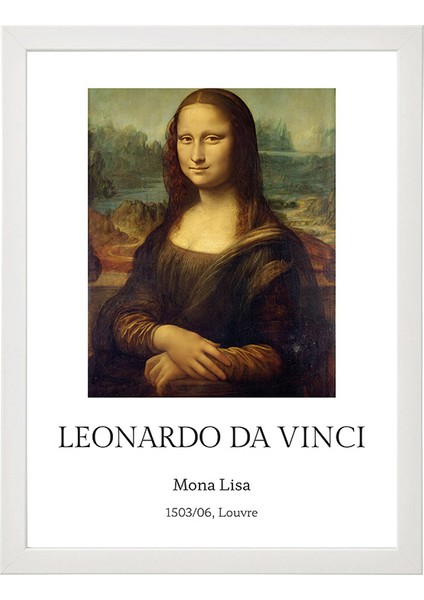 “da Vinci’den Gizemli Bakış” Modern Klasik Mona Lisa Tablosu