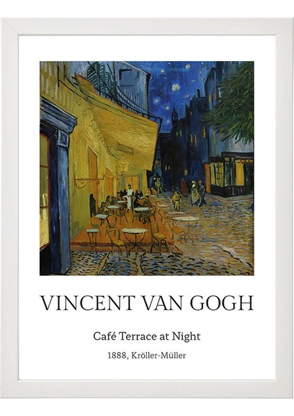 “arles’in Gece Işıltısı” Modern Klasik Kafe Terasta Gece Tablosu