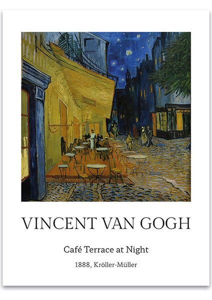 “arles’in Gece Işıltısı” Modern Klasik Kafe Terasta Gece Tablosu
