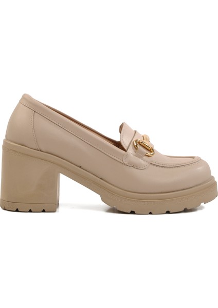 Bej Topuklu Kadın Casual Ayakkabı 572401 Z
