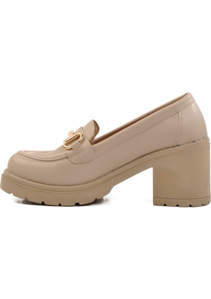 Bej Topuklu Kadın Casual Ayakkabı 572401 Z fiyatları