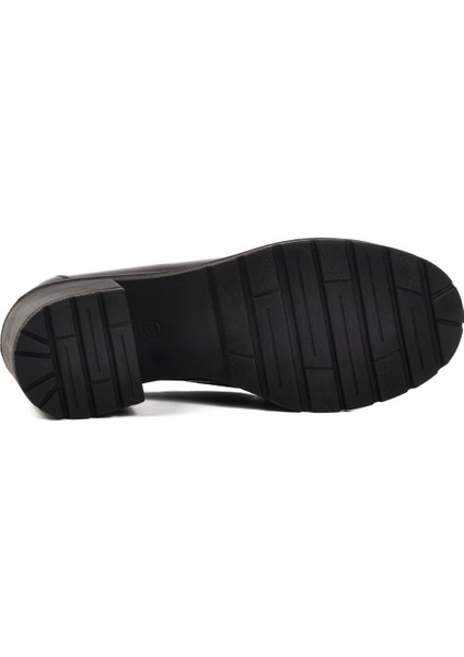 Siyah Rugan Topuklu Kadın Casual Ayakkabı 572401 Z indirimleri