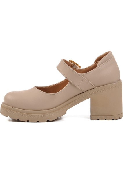 Bej Topuklu Kadın Casual Ayakkabı 572403 Z fiyatları