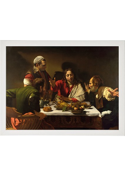 “emmaus’un Gizemli Akşamı” Klasik Emmaus’ta Son Akşam Yemeği Tablosu