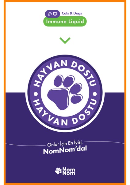 Kedi ve Köpek Immune Liquid 50 ml – Sıvı, C Vitaminli