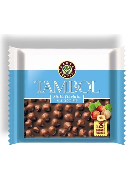 Tambol Bütün Fındıklı Sütlü Çikolata 77 gr 10'lu fiyatları