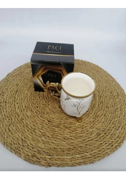 Şnr 800435 Kupa Luna Gold Kuş Desen