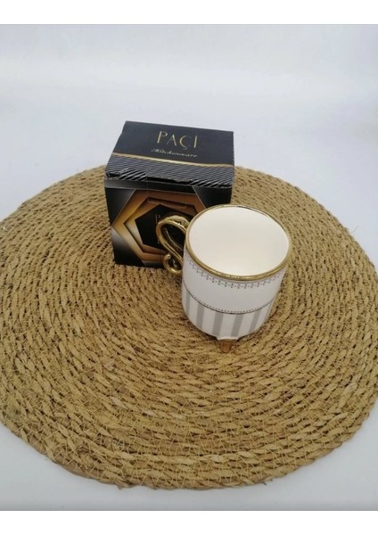 Şnr 800433 Kupa Lujo Gold Çizgi Desen