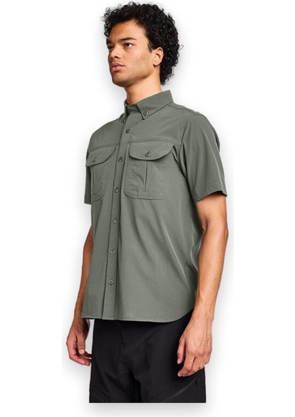 25Y-1053 Outdoor Kısa Kol Gömlek Erkek Gömlek modelleri