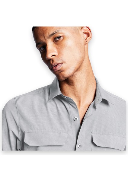 25Y-1064 Outdoor Kısa Kol Gömlek Erkek Gömlek indirimleri