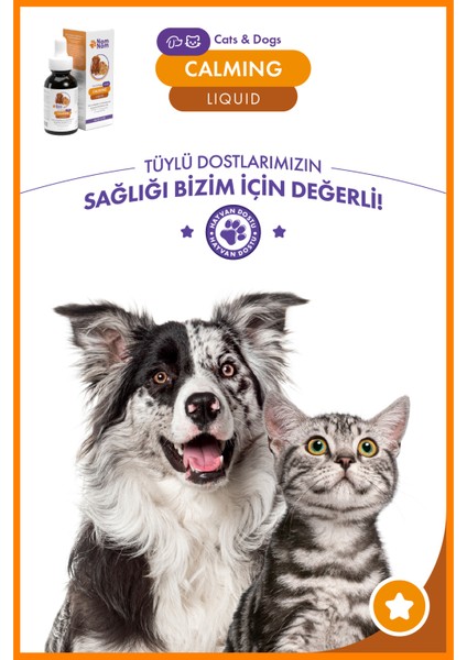 Kedi ve Köpek Calming Liquid 50 ml – Damla,