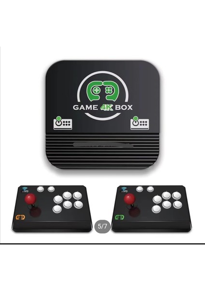 Kablosuz Çift Joystick Retro Player Arcade 15000 Oyun Tv Atari Video Game 4K God Of War PES21